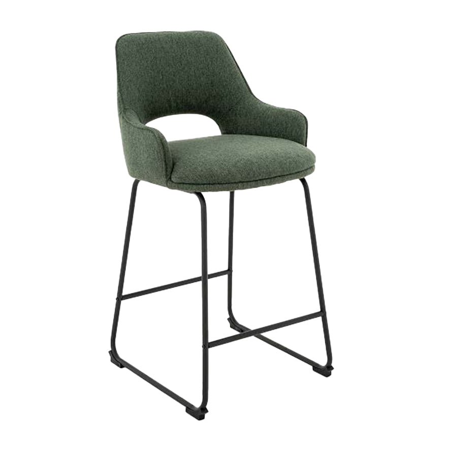 Isla Sage Fabric Counter Stool