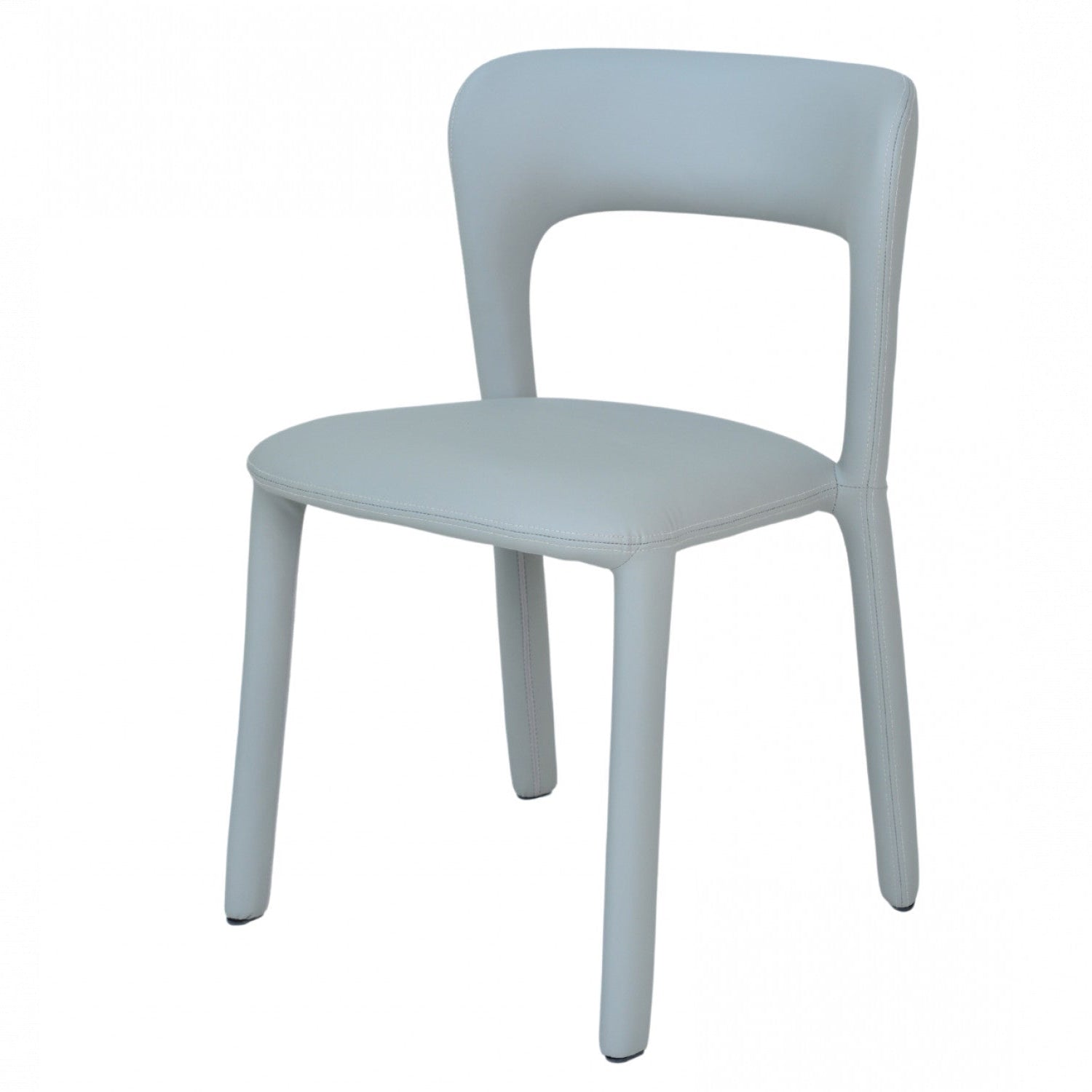 Surrey Hills 01- Grey Leatherette Dining Chair (Set of 2)- NEW!