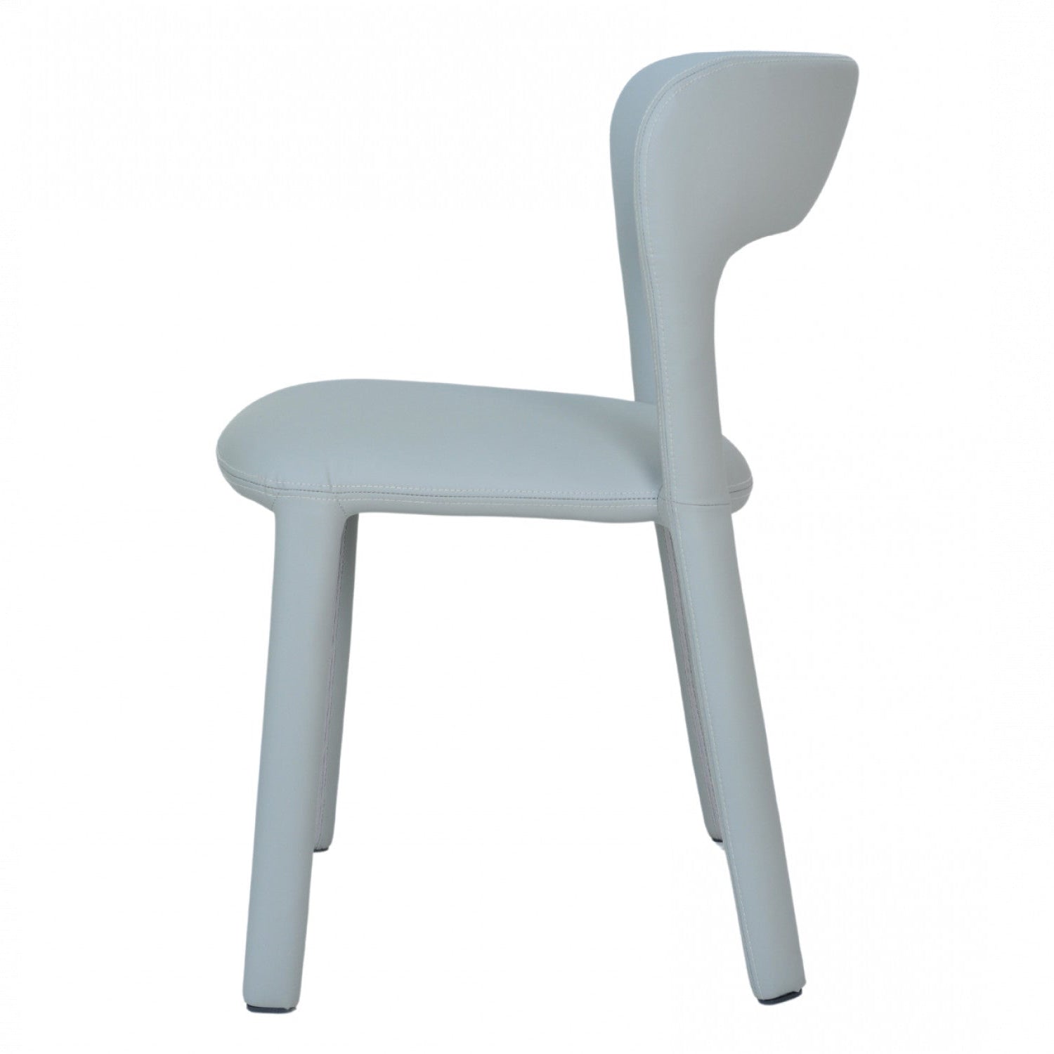 Surrey Hills 01- Grey Leatherette Dining Chair (Set of 2)- NEW!