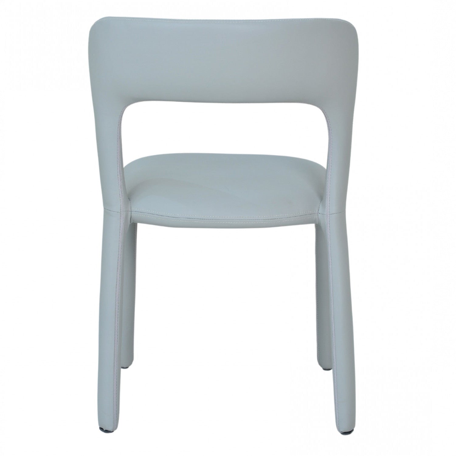 Surrey Hills 01- Grey Leatherette Dining Chair (Set of 2)- NEW!