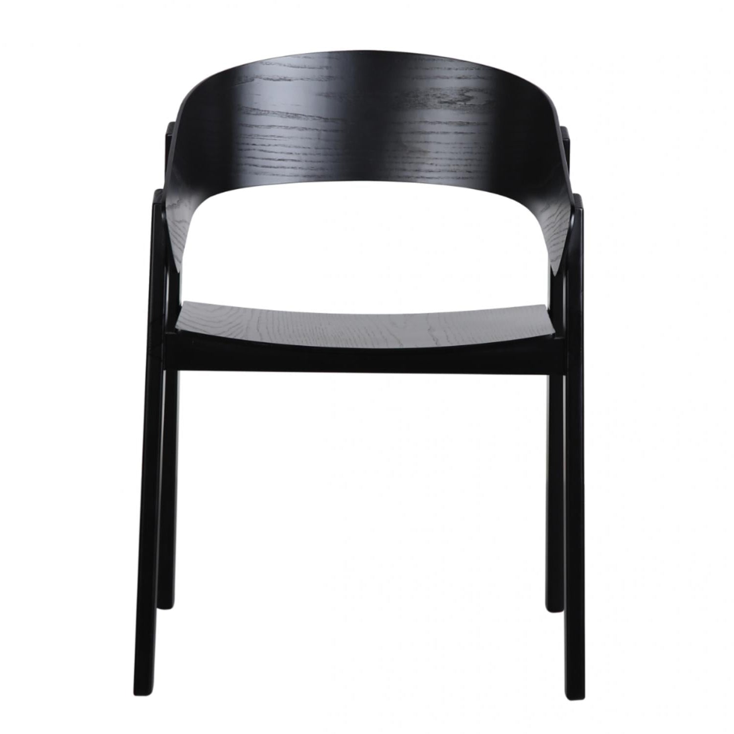 The Bondi 02- Black Ash Wood Dining Chair (Set of 2)- NEW!