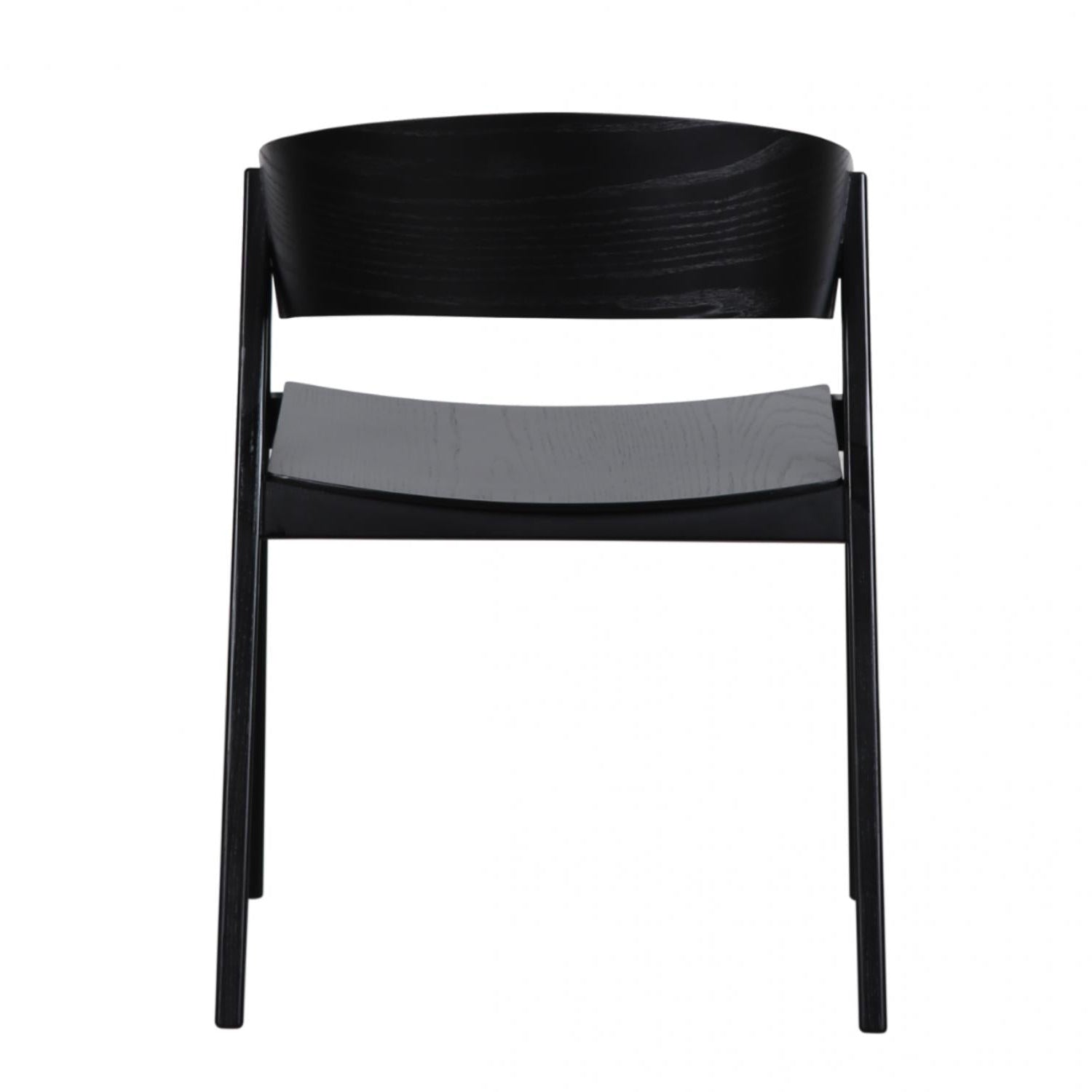 The Bondi 02- Black Ash Wood Dining Chair (Set of 2)- NEW!