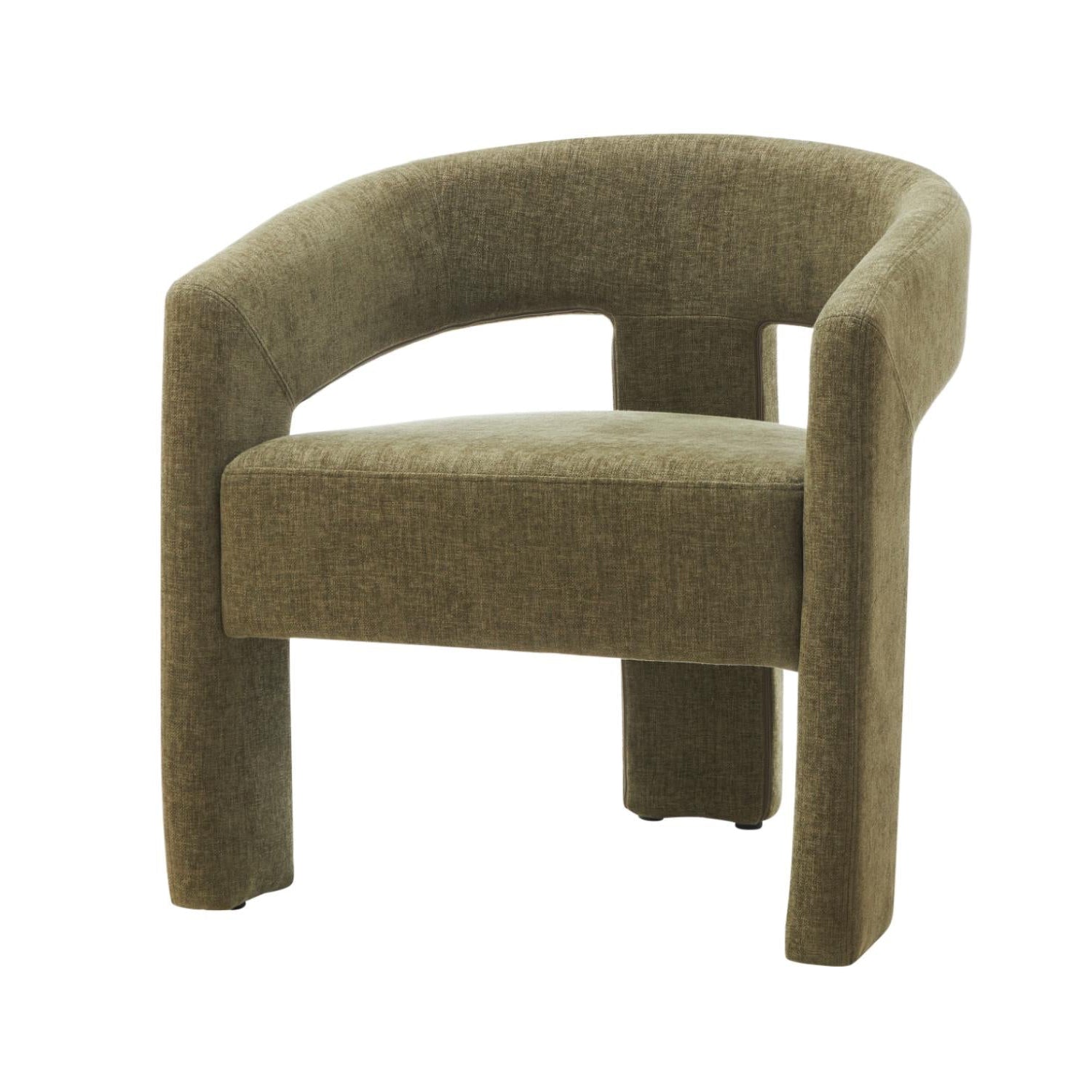 Woollahra 01- Olive Bouclé Accent Chair- NEW!