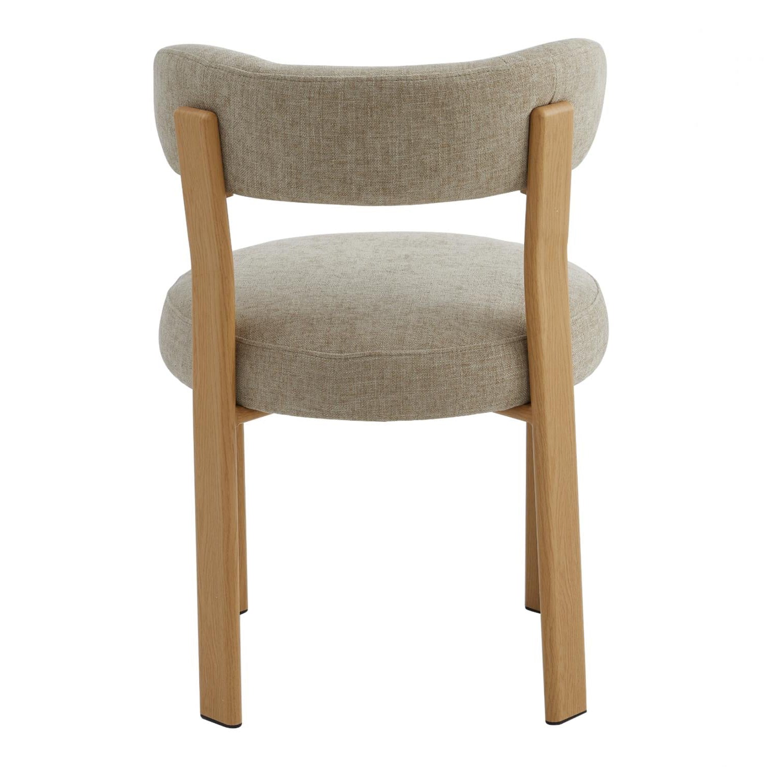 The Paddington 03- Beige Fabric / Oak Dining Chair (Set of 2)- NEW!