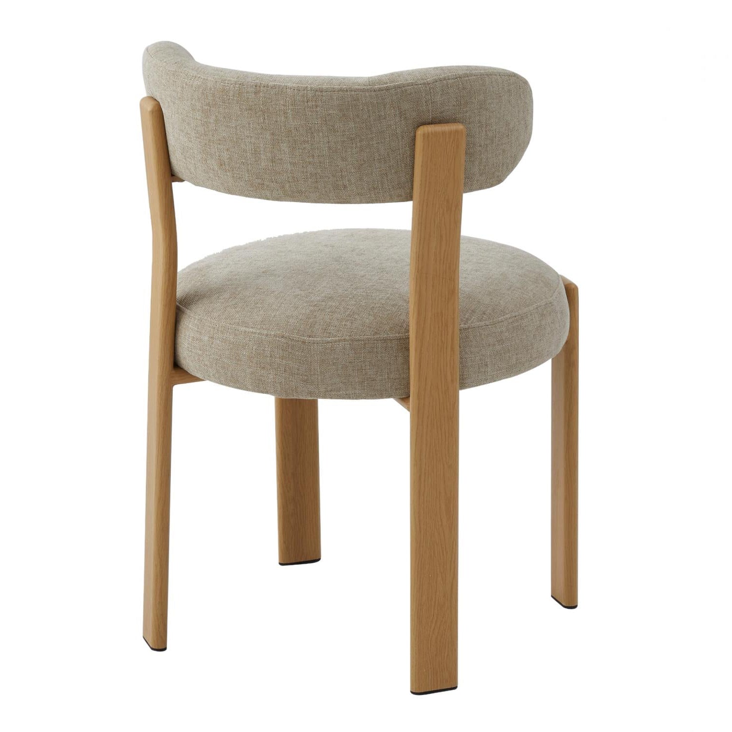 The Paddington 03- Beige Fabric / Oak Dining Chair (Set of 2)- NEW!