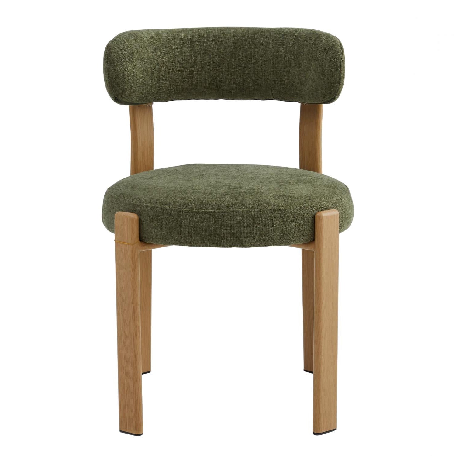 The Paddington 04- Olive Fabric / Oak Dining Chair (Set of 2)- NEW!
