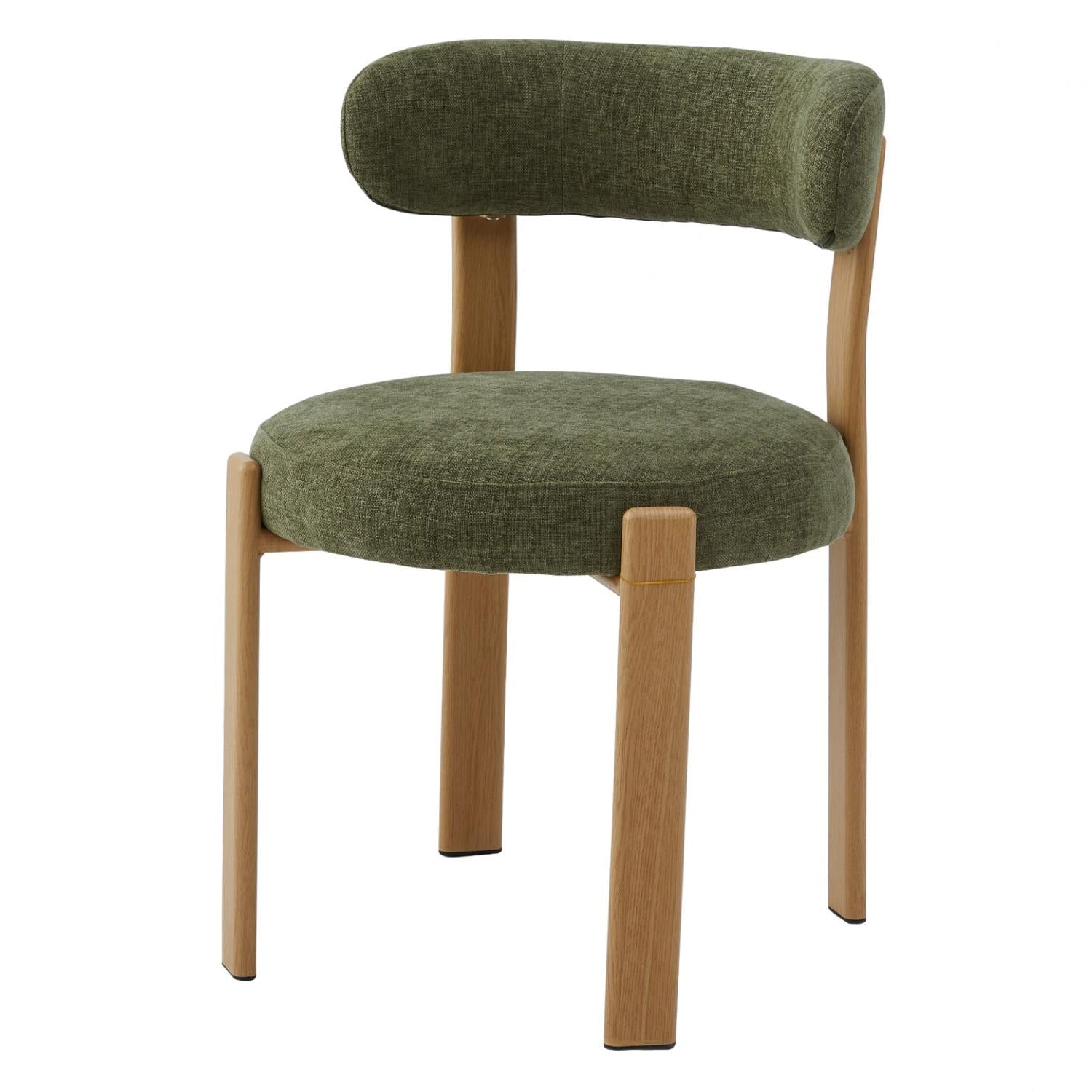 The Paddington 04- Olive Fabric / Oak Dining Chair (Set of 2)- NEW!