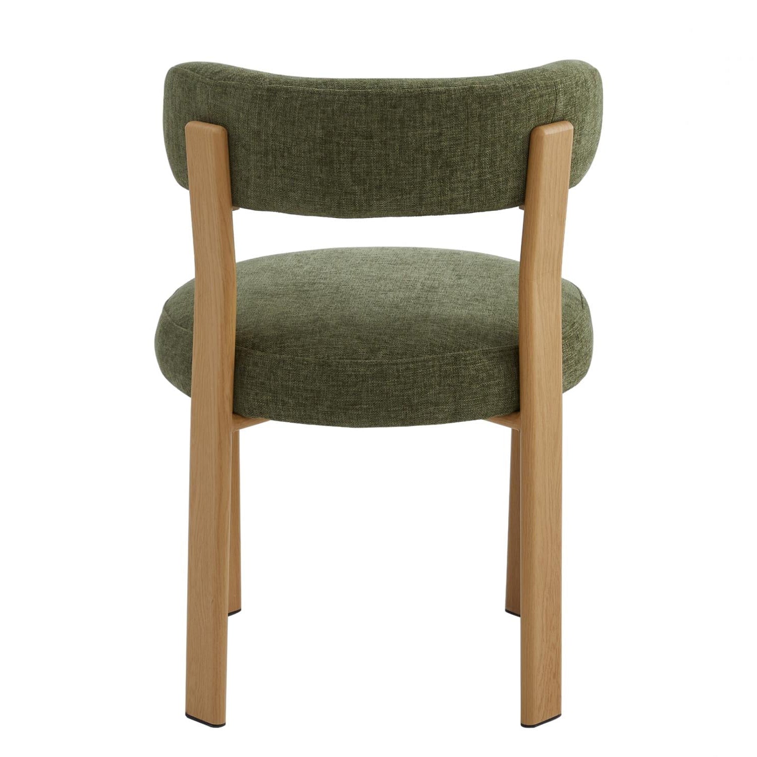 The Paddington 04- Olive Fabric / Oak Dining Chair (Set of 2)- NEW!