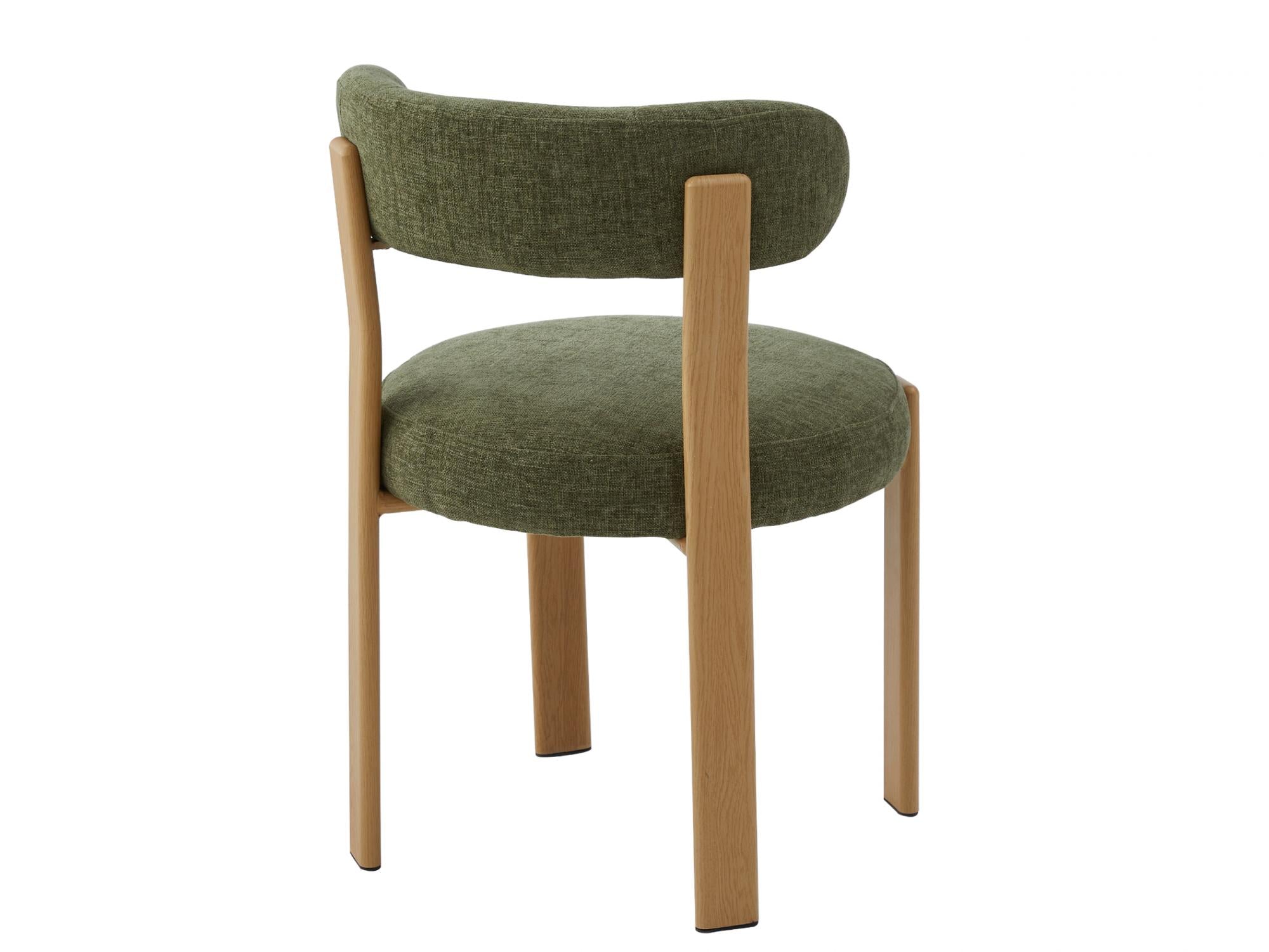 The Paddington 04- Olive Fabric / Oak Dining Chair (Set of 2)- NEW!