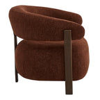 Darlinghurst 01- Rust Chenille Fabric Accent Chair- NEW!