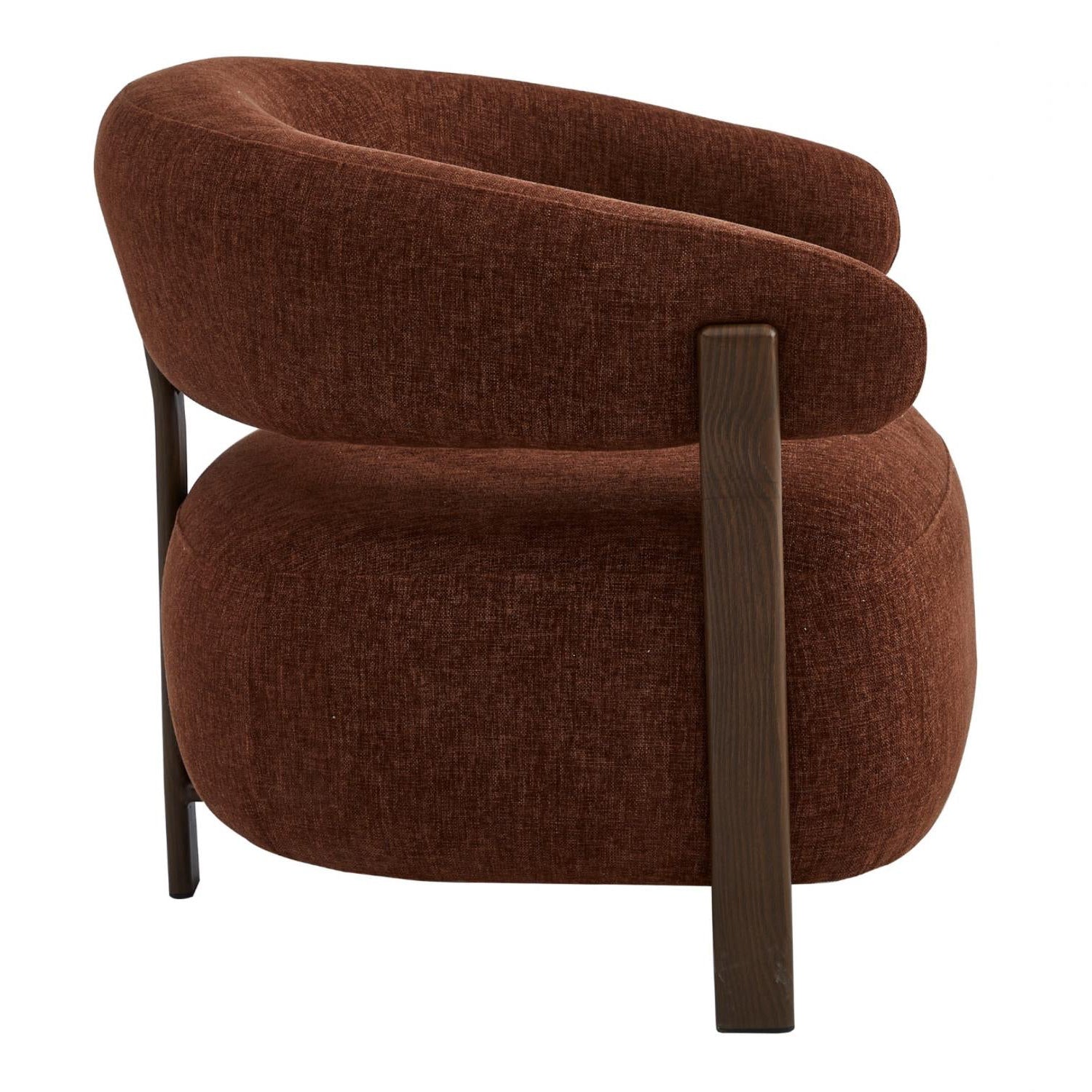 Darlinghurst 01- Rust Chenille Fabric Accent Chair- NEW!