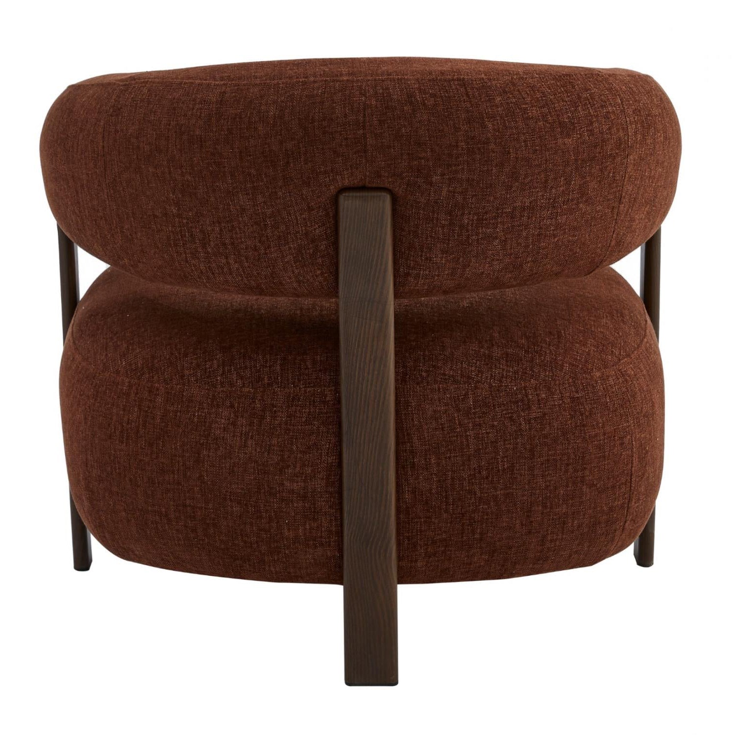 Darlinghurst 01- Rust Chenille Fabric Accent Chair- NEW!