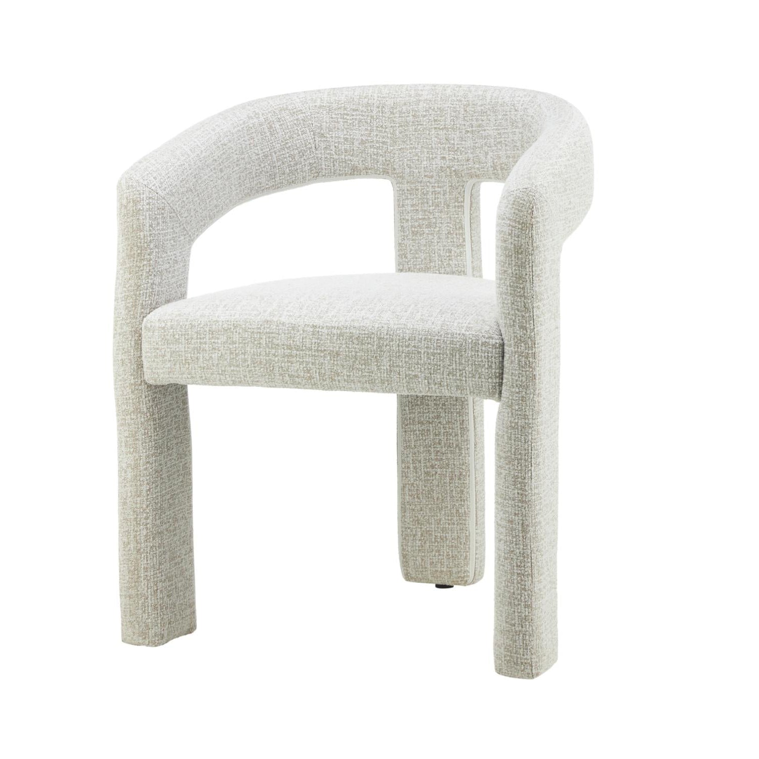 The Coogee 01- Light Grey Bouclé Fabric Dining Chair (Set of 2)- NEW!