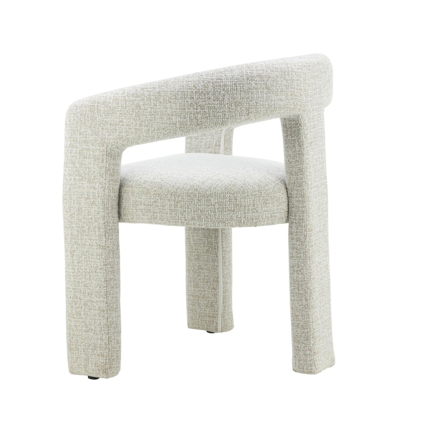 The Coogee 01- Light Grey Bouclé Fabric Dining Chair (Set of 2)- NEW!
