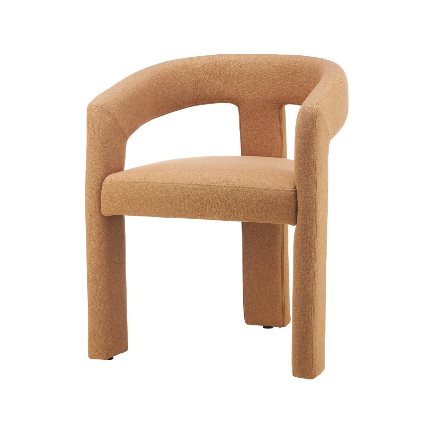 The Coogee 02- Orange Linen Fabric Dining Chair (Set of 2)- NEW!