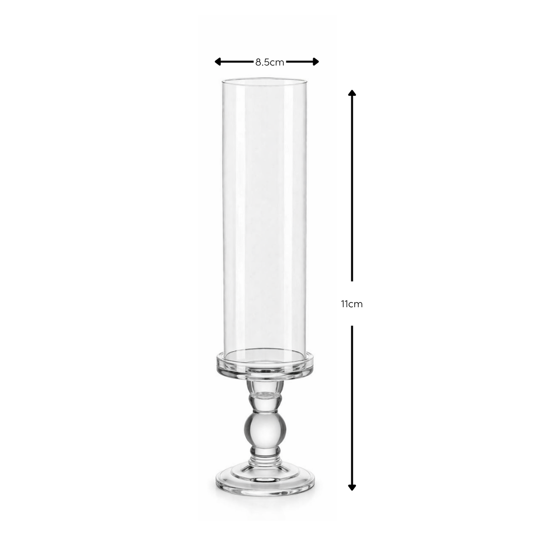 Roman Glass Candle Holders (Set of 3)