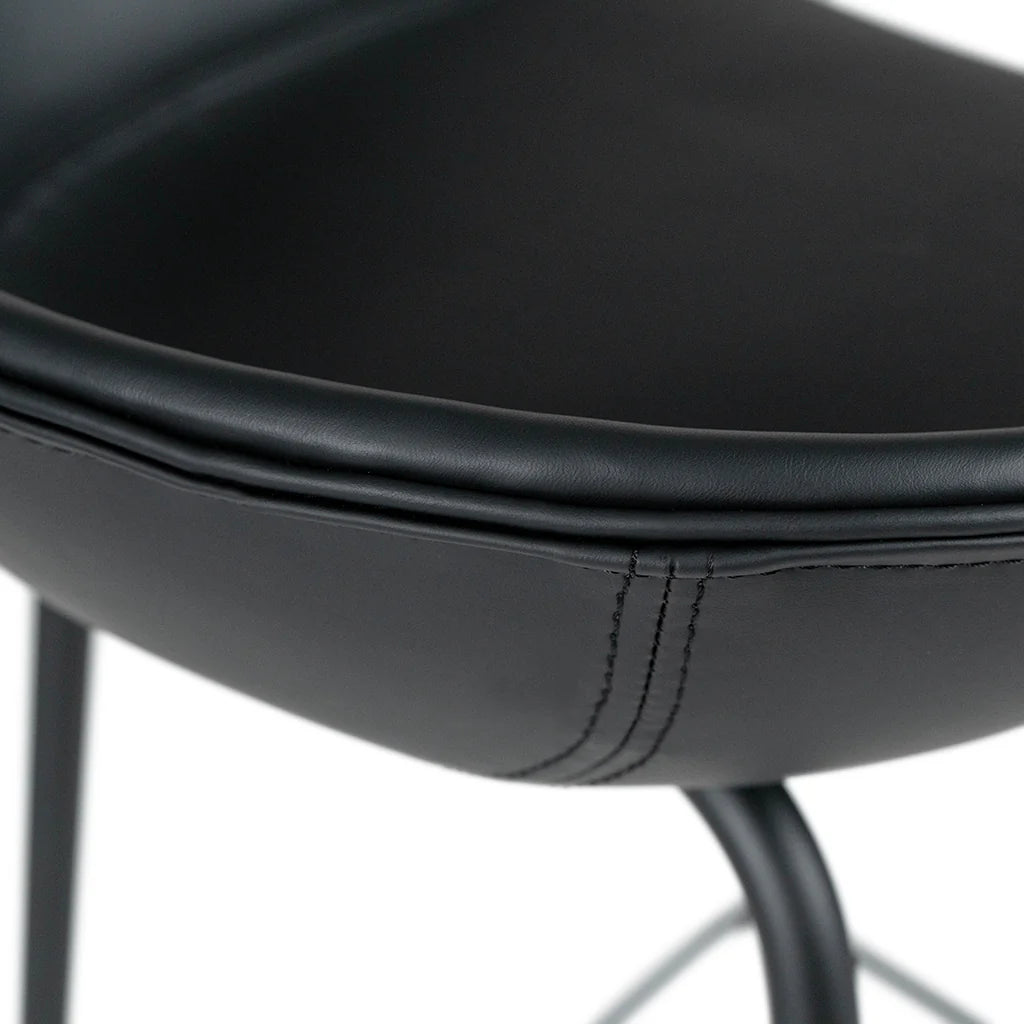 Giada Black Leatherette Counter Stool