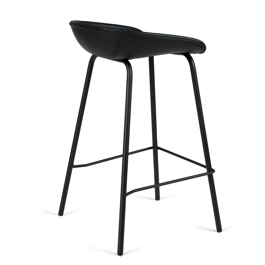 Giada Black Leatherette Counter Stool