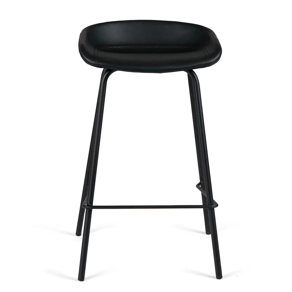 Giada Black Leatherette Counter Stool