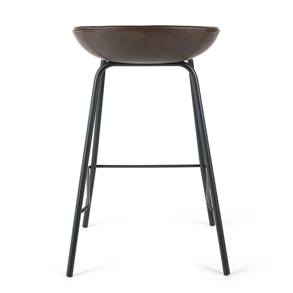 Giada Brown Leatherette Counter Stool