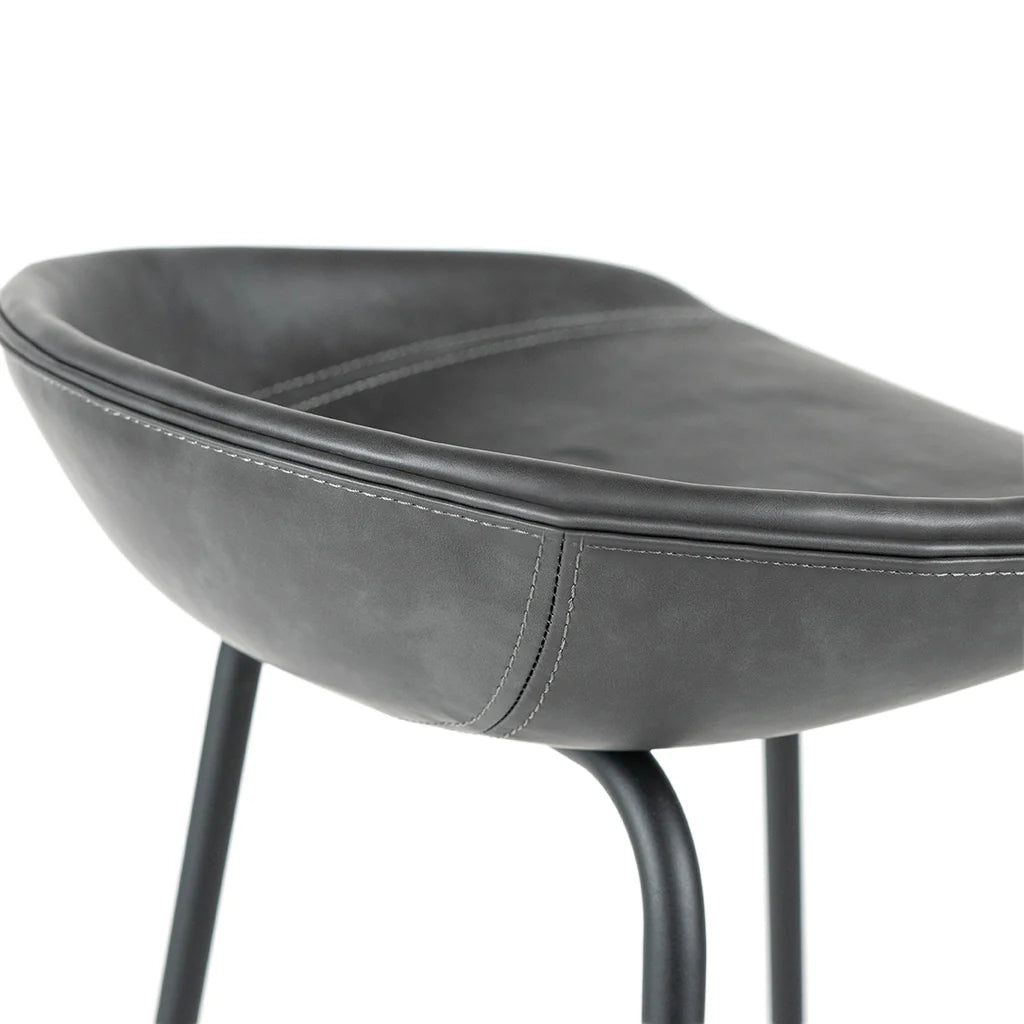 Giada Grey Leatherette Counter Stool