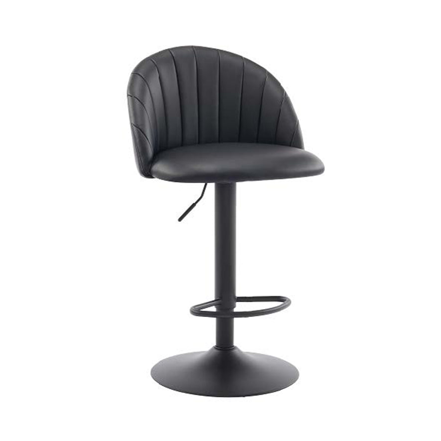 Cara Black Leatherette Counter Stool