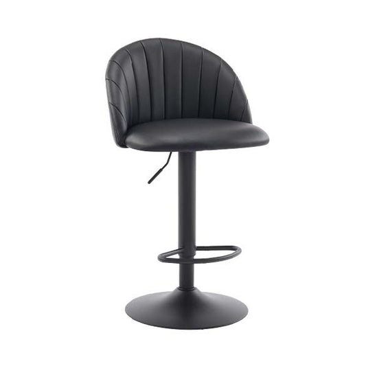 Cara Black Leatherette Counter Stool