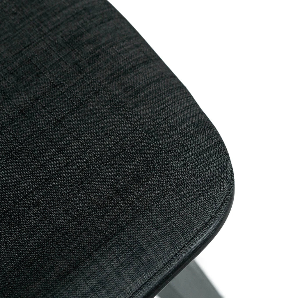 Vera Black Leatherette Black Oak Counter Stool