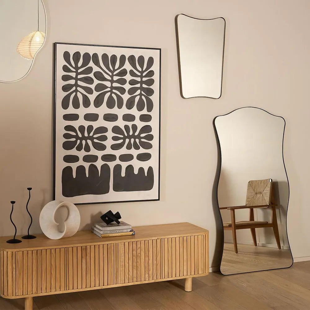 Contour Line Small Mirror- Gold