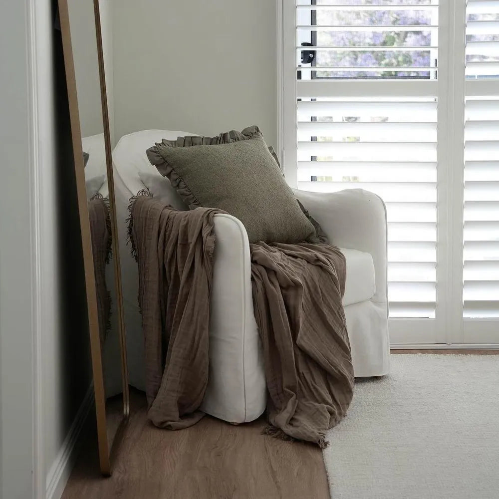 Poppy Ruffle Edge Cushion