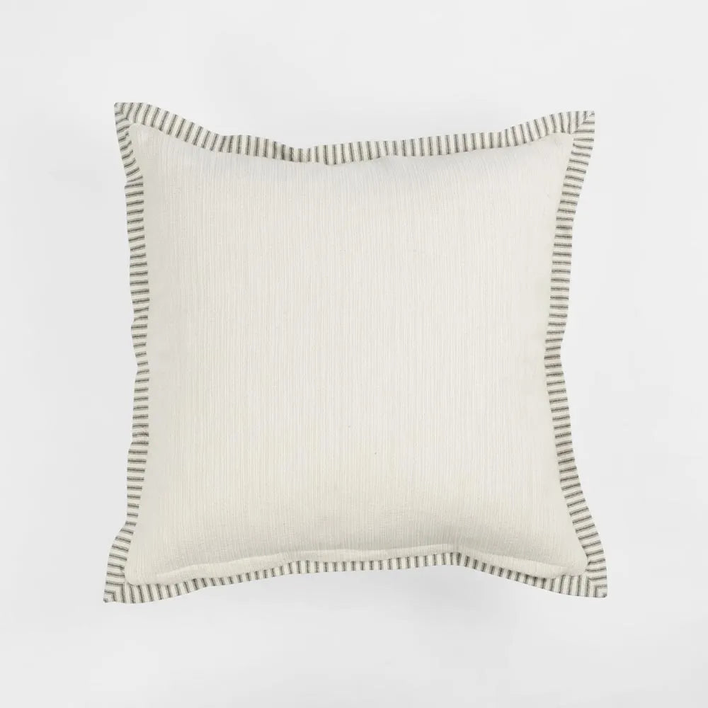 Ezra Grey Edge Throw Cushion