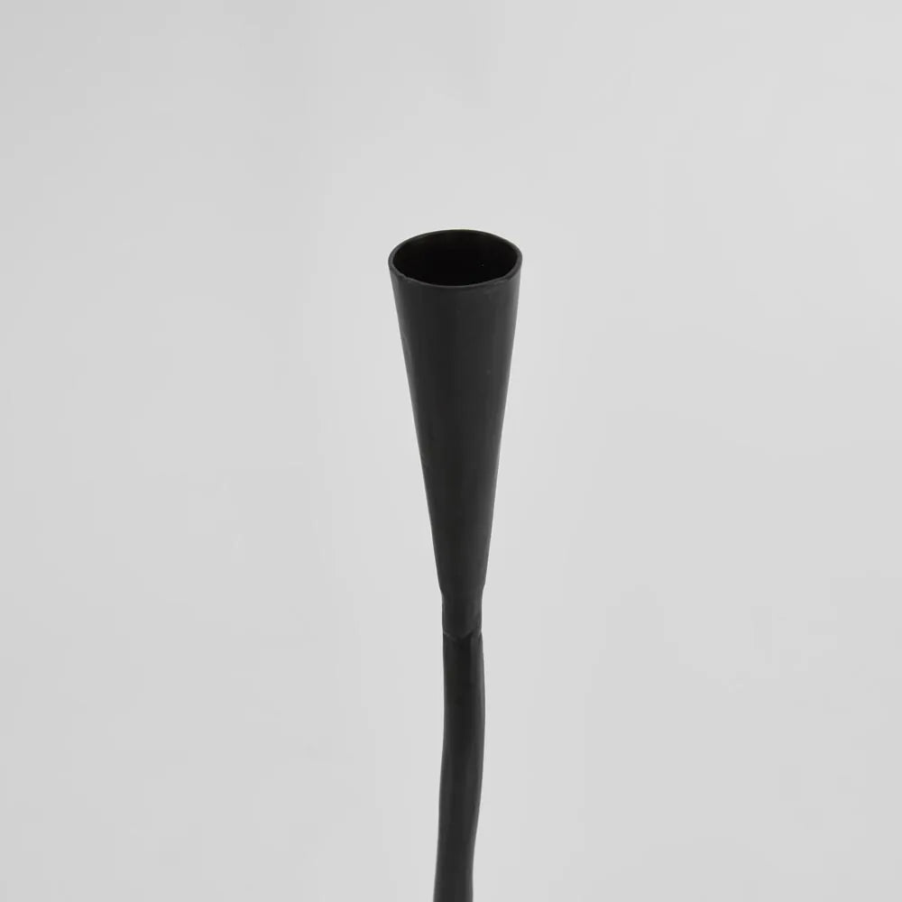 Stem Candle Holders (Set of 3)- Black