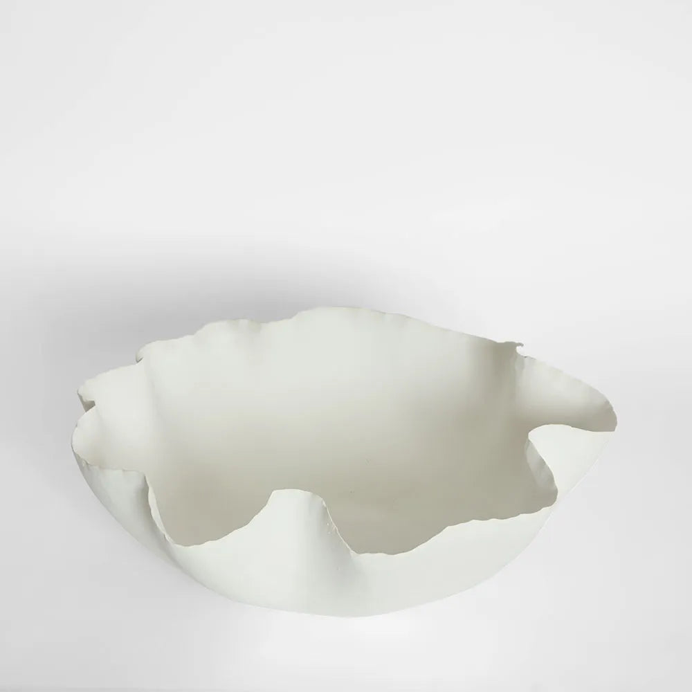 Decorative Free Form Bowl- White