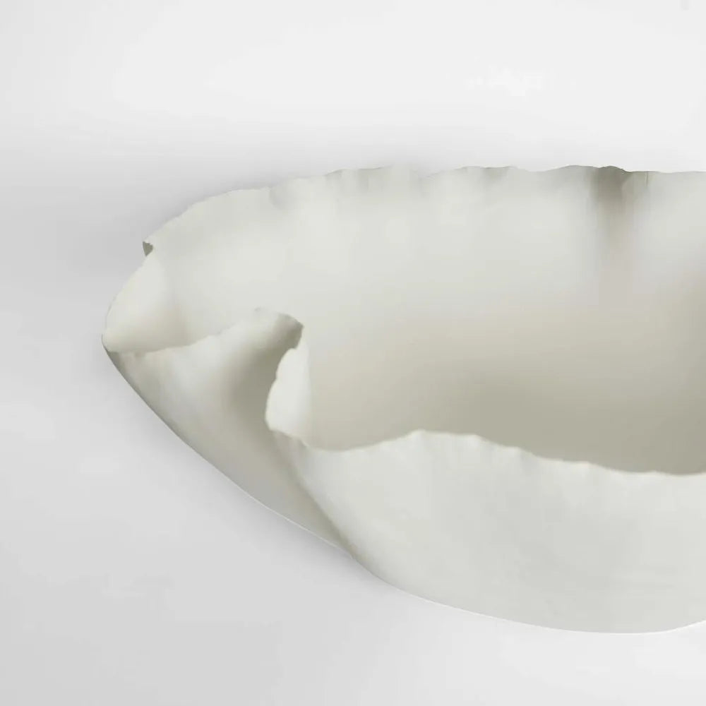 Decorative Free Form Bowl- White