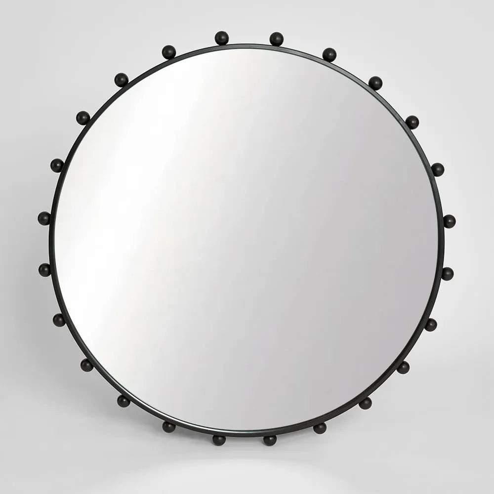 Argo Round Mirror- Black