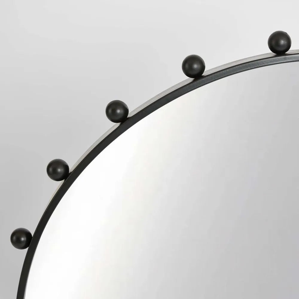 Argo Round Mirror- Black