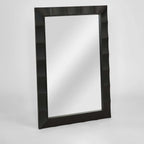 Facet Rectangle Mirror- Black
