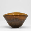 Lava Hand Blown Glass Bowl- Brown