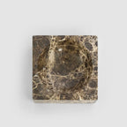 Concave Bowl- Dark Emperador Marble