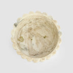 Scalloped Bowl- Brown Marble
