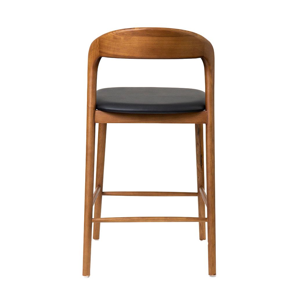 Mira Walnut Oak Counter Stool