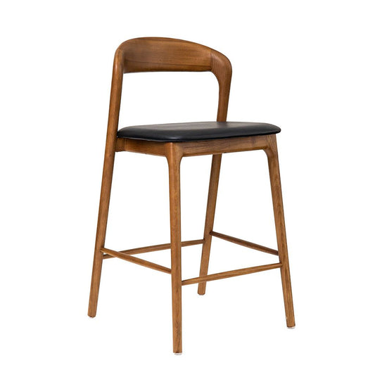 Mira Walnut Oak Counter Stool